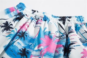 Shorts de plage fins et tendance pour hommes, imprimés, amples, décontractés, style pyjama, pantalons <span class=keywords><strong>cinq</strong></span>-quarts, vente en gros - Product Image 4