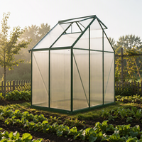 Serre de jardin transparente en polycarbonate pour patio, toit, balcon, jardin, pour plantes, fleurs, légumes, tomates