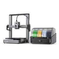 Imprimante 3D FDM haute vitesse Creality Hi Combo 500 mm/s avec impression multi-couleurs CFS et conception pré-assemblée à 95 %