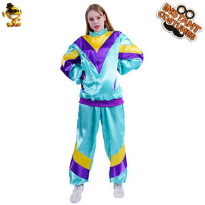 Adulte Rétro 70s 80s Survêtements <span class=keywords><strong>Disco</strong></span> Party Jooging Costume Costume <span class=keywords><strong>Hippie</strong></span> Cosplay Costume pour Hommes Femmes - Product Image 5