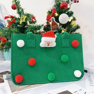 Sacs fourre-tout de Noël réutilisables avec logo personnalisé, forme de Père Noël, style mignon, pour vin, bonbons, cadeaux, usage décoratif - Product Image 1