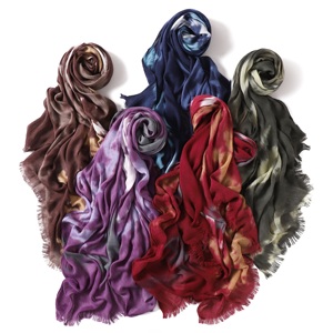 Nouveau style imprimé, hijab tie-dye de haute qualité, long foulard coloré pour <span class=keywords><strong>femme</strong></span>, châle doux, écharpes musulmanes légères, couvre-chefs d'été - Product Image 3