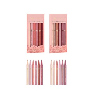 Ensemble de crayons à lèvres liquides Young Vision, 6 couleurs, rouge à lèvres mat nude avec embout éponge - Product Image 5