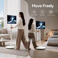 Moniteur portable à écran tactile Smart TV 32 pouces Android 13/14/15 Écran rotatif Écran tactile Moniteur TV mobile