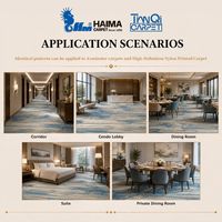Rouleau de moquette Axminster pour chambre d'hôtel, revêtement de sol commercial pour intérieur
