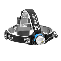 Lampe frontale LED rechargeable et zoomable avec inclinaison à 90 degrés et 4 modes d'éclairage pour réparation nocturne et utilisation en extérieur