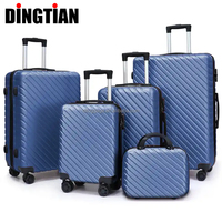 Sac à bagages rigide ABS avec LOGO de marque, Valise de transport, sacs de voyage, Valise de qualité supérieure, 5 en 1