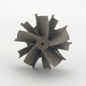 GT4088R 升级版 5+5 叶片涡轮涡轮轴 449208-8 适用于 751470-1/2/3 G 系列滚珠轴承 GTX40R GTX4088R (68/77mm) - Product Image 6