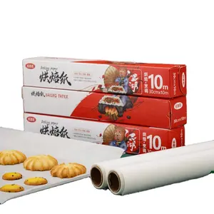 Custom Size Disposable Non-stick Food Cookie Wrapping Baking Paper Roll