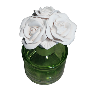 150ML Gold Round Glass <strong>Diffuser</strong> Bottle Aroma Ceramic <strong>Flower</strong> <strong>Diffuser</strong> - Product Image 4