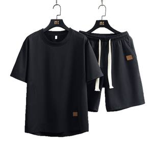 Completo Sportivo Casual da Uomo di Tendenza Estate 2025: T-shirt Oversize Traspirante a Maniche Corte e <span class=keywords><strong>Pantaloncini</strong></span> Larghi - Product Image 2