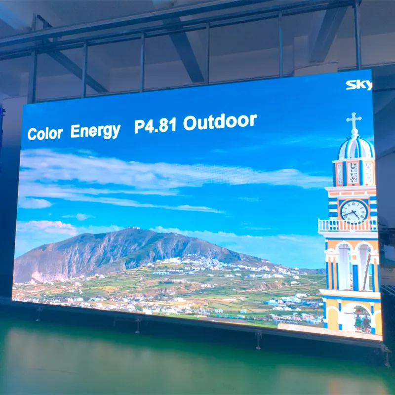 500 di alta qualità colorata impermeabile all'aperto x 500mm Led Video cartellone P4.8 Led pubblicità schermo di noleggio schermo a Led
