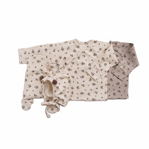 Conjunto de Algodón Suave para Recién Nacidos Peekaboo Monde Baenat, Conjunto de Dos Piezas Transpirable para Bebé, Ajuste Suave, Tela Ligera, Delicado para Bebés - Product Image 2