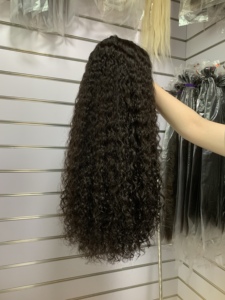 Peluca Personalizada de Color Natural de 22 Pulgadas con Cierre Invisible, Ondas de Agua en Cascada de Encaje HD de 5 por 5 - Product Image 4