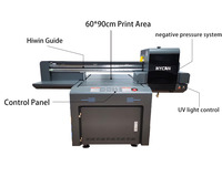 Impresora UV Plana Automática de 60CM A1 24 Pulgadas 6090 con 2 o 3 Cabezales I3200 para Impresión Directa en Carcasas de Teléfono Transparentes