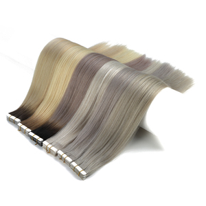 KSWIGS Extensions de cheveux super naturelles à trame unique, texture droite, sans produits chimiques, avec ruban adhésif invisible double face, 100% cheveux Remy alignés sur la cuticule - Product Image 2