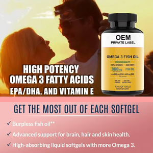 Aeglewell OEM Özel Etiketli Omega 3 Balık Yağı Yumuşak Kapsülleri 800 mg EPA ve 600 mg DHA İçeren, Omega 3 Yumuşak Kapsülleri - Product Image 4