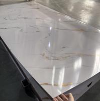 Panneau mural en plastique à impression numérique marbrée, alternative au marbre UV, panneaux en PVC pour hôtel