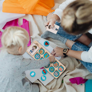 Nouveau Style en bois carrière Cognition Matchmaking Board appariement jeu de bataille jouets d'apprentissage éducatifs pour enfants garçons et filles - Product Image 4