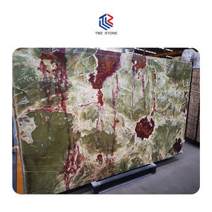 TMZ Stone ODM OEM Dalles d'onyx vert antique naturel de haute qualité Design moderne pour intérieur extérieur hôtel Comptoir mural - Product Image 2
