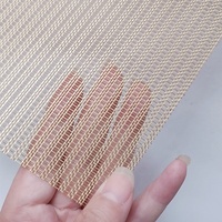 Maille de fil de cuivre tissé utilisée pour la décoration du verre feuilleté