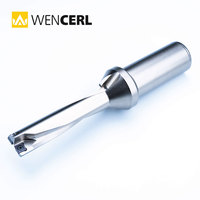 Outils CNC WENCERL, foret 3D 4D de précision pour trous profonds, refroidissement interne, lame simple indexable SP U pour machine à tourner