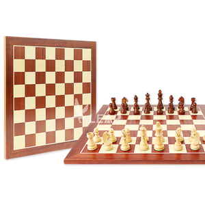 Tablero de Ajedrez de Madera MDF de Alta Calidad, 48*48*1.2cm, 19 Pulgadas, Hecho a Mano, Tamaño Grande para Juegos de Ajedrez - Product Image 2