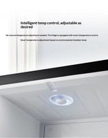 Mini-réfrigérateur thermoélectrique silencieux pour hôtel, avec porte en verre, pour chambre d'hôtes