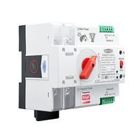 TOMZN TUYA SmartLife WIFI Interruptor de Transferencia Automática Inteligente ATS de Doble Alimentación Ininterrumpida 2P 230V 63A 100A 125A