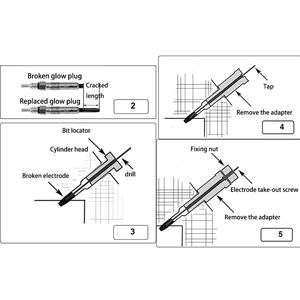 M8 & m10 kit de ferramentas para reparo, plugue de brilho, eletrodos, removedor de tampões, kit de ferramentas de reparo - Product Image 5