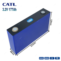 Sel Baterai LiFePO4 CATL 3.2V 177Ah Asli, 3000 Siklus, Deep Cycle, Prismatic LFP Cell untuk ESS, Paket Baterai Surya Off Grid