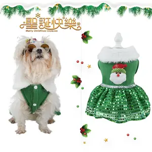 2023 Top Dog Winter Warm Pet Festival Kleidung Hund Weihnachts kleid für kleine und mittlere Hunde