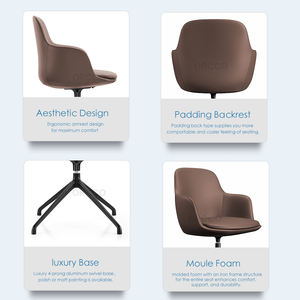 Nuevo DISEÑO DE Italia Lujo Premium cómodo Oficina tela cuero tapicería ejecutiva giratoria tarea Conferencia reunión silla - Product Image 2