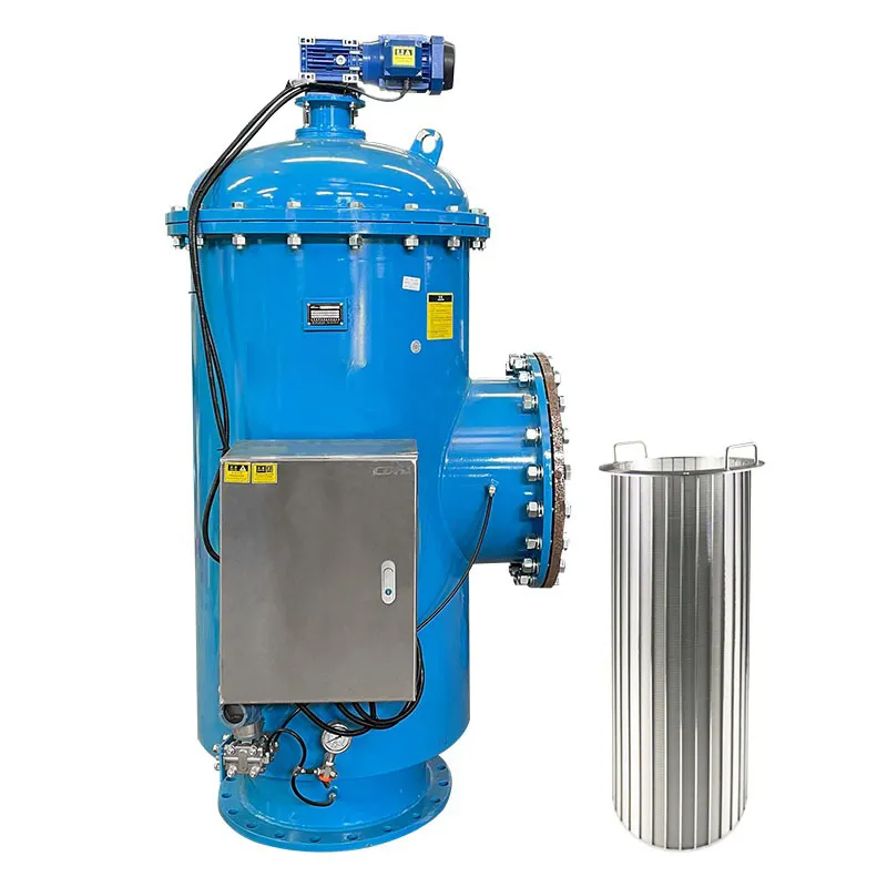 Filtro de autolimpeza contínua automática para tratamento de água bruta filtro de cascalho de retrolavagem