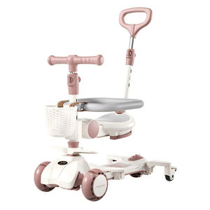 Toptan 5'i 1 Arada Çocuklar İçin Müzikli ve İtme Saplı <span class=keywords><strong>Scooter</strong></span> / Üç Tekerlekli Bisiklet / 4 PU Tekerlekli Çocuk Oyuncakları - Product Image 1
