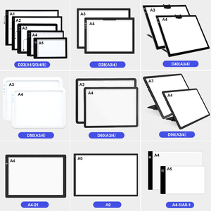 A3 LED lumière <span class=keywords><strong>planche</strong></span> à <span class=keywords><strong>dessin</strong></span> Pad 352mm grande taille 6 niveaux de luminosité support réglable utilisation professionnelle pour les architectes - Product Image 4
