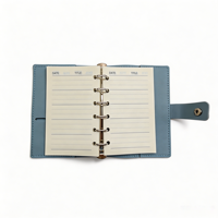 Cubierta de Carpeta A6 con Anillas, Hojas de Repuesto para Planificador Diario Sin Fecha, Cuaderno Mini Personalizado con Diseño Kawaii de Dibujos Animados