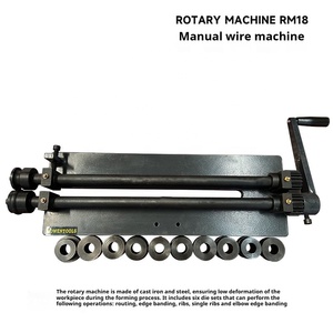 Machine à friser la tôle RM18, kit de frisage manuel pour tôles, machine à cintrer rotative manuelle - Product Image 4