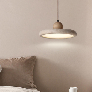 Lampe suspendue Wabisabi pour salle à manger, îlot de <span class=keywords><strong>cuisine</strong></span>, chevet, lampe suspendue créative Traverline, lampe suspendue nordique en pierre jaune LED - Product Image 6