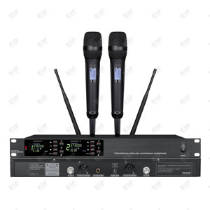 OEM Wholesale EIF DA-8022 Professional Dual Channel Wireless Microphone Multiple Microphone Styles for Karaoke Stage Performance - Product Image 2