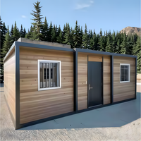 Maison préfabriquée en conteneur extensible de 20 pieds ou 40 pieds, prête à l'emploi, avec cuisine et salle de bain, design moderne, étanche, résistante aux ouragans, de luxe