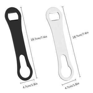 2-trong-1 thanh lưỡi thép không gỉ v-que mở chai bartender Bar Key Kim Loại Tốc độ bia mở chai đổ loại bỏ vòi - Product Image 2