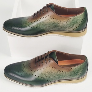 Zapatos de Negocios de Alta Gama para Hombre, Estilo Británico, Otoñales, para Oficina, con Cordones, Parte Superior de Cuero Genuino, Suela de Goma, Punta Moderna - Product Image 2