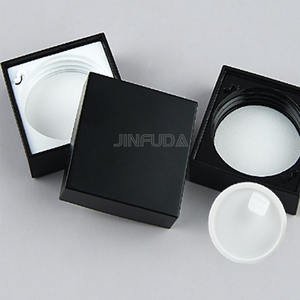 5g 10g 15g 30g 50g vente en gros personnalisé haut de gamme noir carré crème cosmétique contenant carré MS crème en plastique pot acrylique - Product Image 2