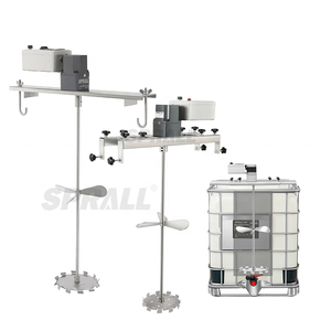Agitateur de plaque horizontal pour réservoir industriel SPRALL, mélangeur portable, mélangeur à palette en acier inoxydable, mélangeur électrique sur tête - Product Image 1