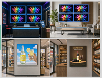 Écran tactile publicitaire commercial LCD Factory Square 22 33.2 44.9 pouces 1:1 1920*1920/1280*1280, solutions OEM ODM personnalisées