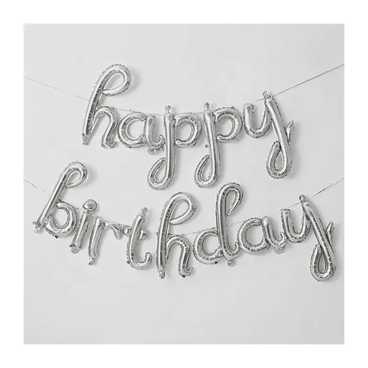 MTF 2021 Newly Manufacturing 18 Inches Lowercase Mylar Foil Happy Birthday Party Balloon Stand Arch