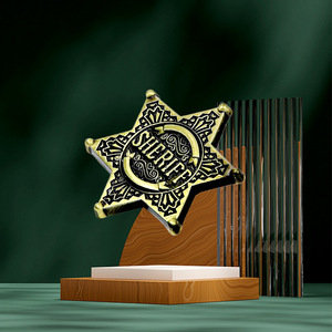Insignia Metálica Hexagrama SHERIFF, Diseño Exquisito - Product Image 6