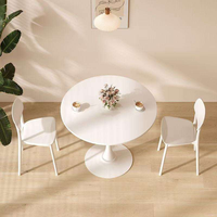 Table d'appoint élégante et moderne en forme de tulipe, table basse ronde pour salon et chambre à coucher