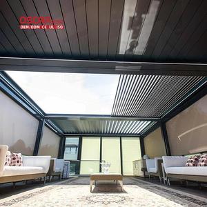 Pergola Retrattile Elettrica in Alluminio di Lusso Europea <span class=keywords><strong>20</strong></span> <span class=keywords><strong>X</strong></span> <span class=keywords><strong>20</strong></span> con Luci LED Solari - Product Image 1